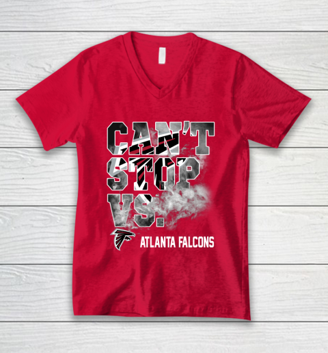 NFL Atlanta Falcons Can't Stop Vs V-Neck T-Shirt 6