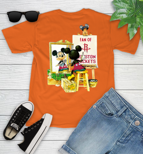 NBA Basketball Houston Rockets Mickey Drawing Shirt 101