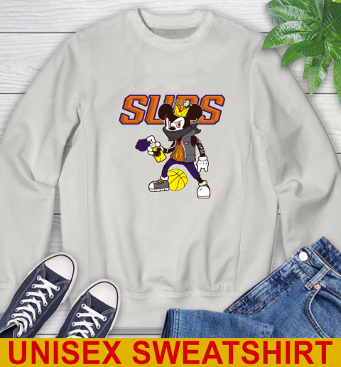 Phoenix Suns NBA Basketball Mickey Peace Sign Sports Sweatshirt 12