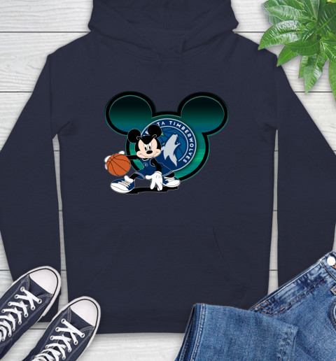NBA Minnesota Timberwolves Mickey Mouse Disney Basketball Hoodie 4