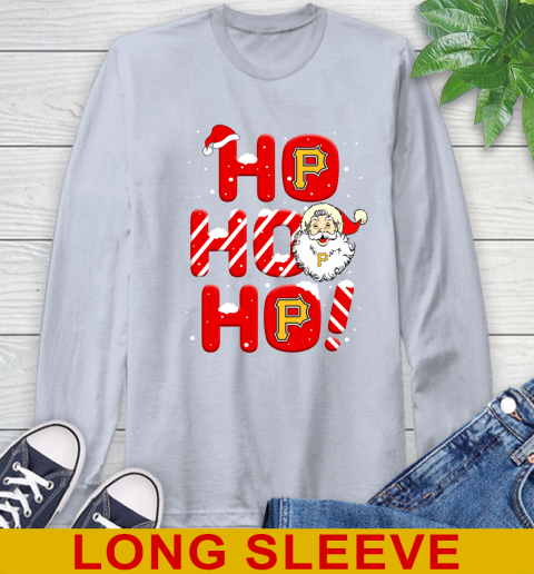 Pittsburgh Pirates MLB Baseball Ho Ho Ho Santa Claus Merry Christmas Shirt Long Sleeve T-Shirt 6