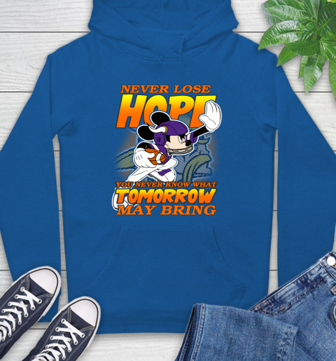 Minnesota Vikings NFL Football Mickey Disney Never Lose Hope Hoodie 9