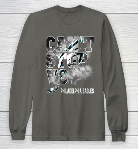 NFL Philadelphia Eagles Can't Stop Vs Long Sleeve T-Shirt 5