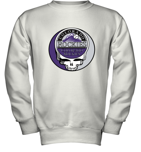 Colorado Rockies The Grateful Dead Baseball MLB Mashup Youth Sweatshirt