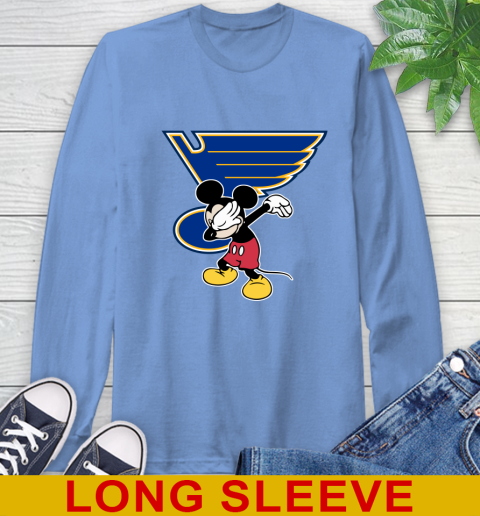 St.Louis Blues NHL Hockey Dabbing Mickey Disney Sports Long Sleeve T-Shirt 11