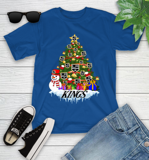 Los Angeles Kings Merry Christmas NHL Hockey Sports Youth T-Shirt 9