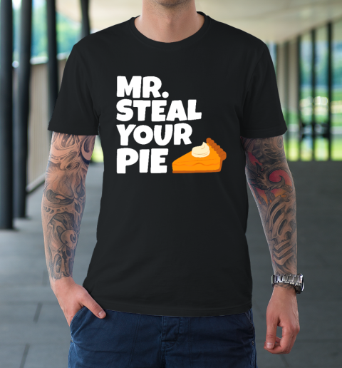 Boys Kids Funny Mr Steal Your Pie Thanksgiving T-Shirt
