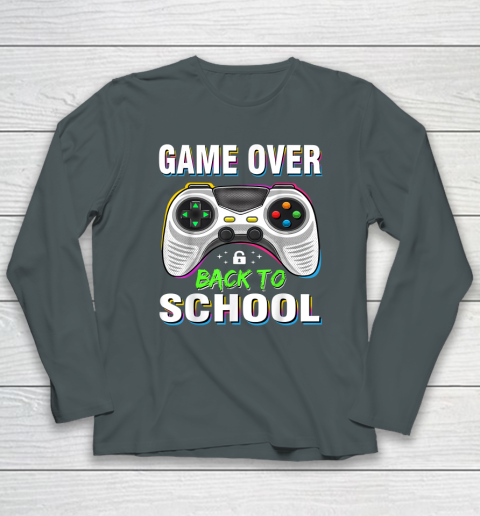 Back to School Funny Game Over Teacher Student Long Sleeve T-Shirt 3