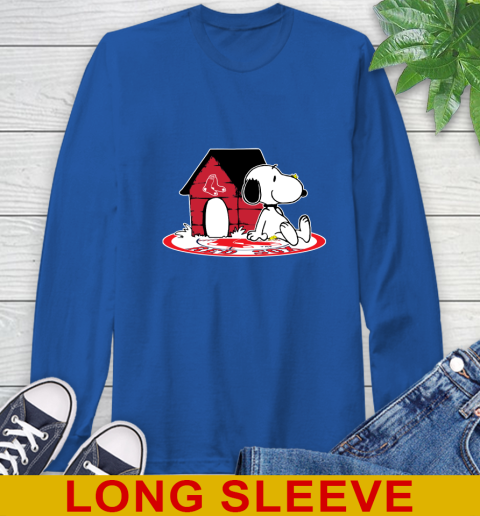 MLB Baseball Boston Red Sox Snoopy The Peanuts Movie Shirt Long Sleeve T-Shirt 9