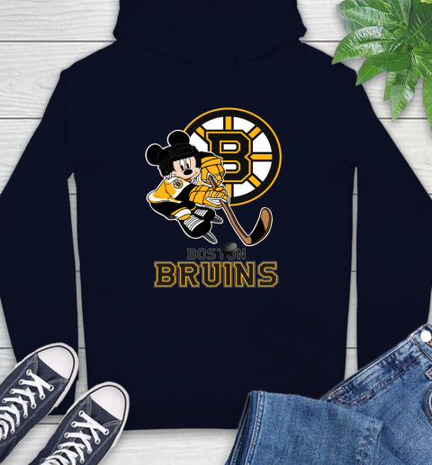 NHL Boston Bruins Mickey Mouse Disney Hockey T Shirt Hoodie 4
