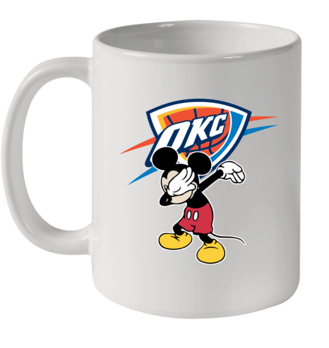 Oklahoma City Thunder NBA Basketball Dabbing Mickey Disney Sports Ceramic Mug 11oz