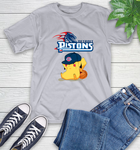 NBA Pikachu Basketball Sports Detroit Pistons T-Shirt 6