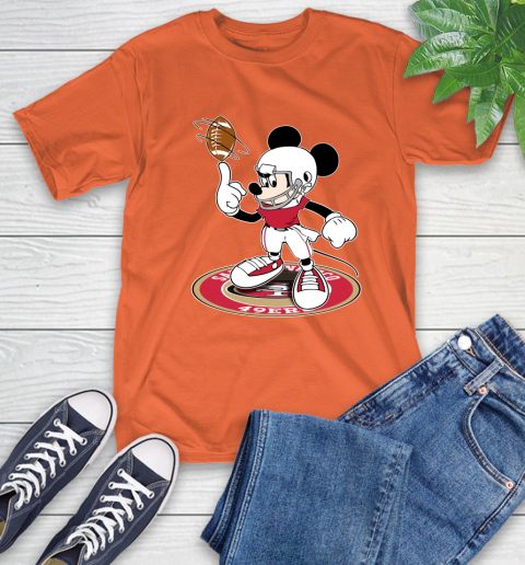 NFL Football San Francisco 49ers Cheerful Mickey Disney Shirt T-Shirt 5