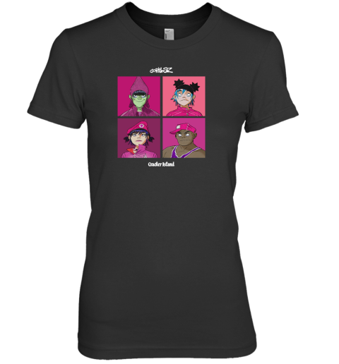 Gorillaz Four Squares Premium Women's T