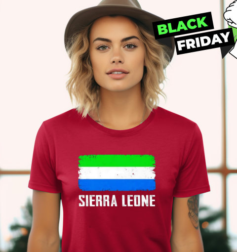 Womens Proud Sierra Leonean Woman Sierra Leone T-Shirt