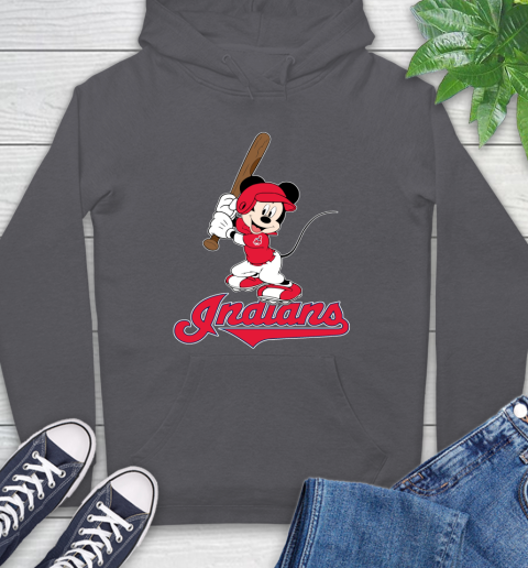MLB Baseball Cleveland Indians Cheerful Mickey Mouse Shirt Hoodie 7