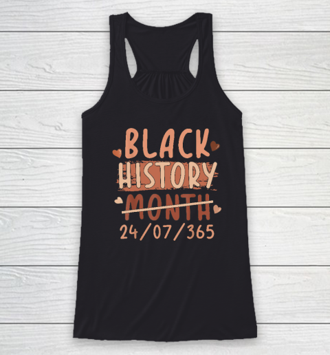 Black History Month Afro Melanin Black Women Afro American Racerback Tank