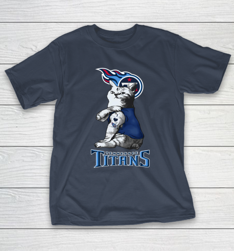 NFL Football My Cat Loves Tennessee Titans T-Shirt 3