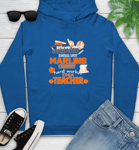 Milwaukee Brewers MLB I'm A Difference Making Student Caring Baseball Loving Kinda Teacher (2) Youth Hoodie 11