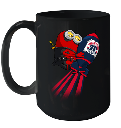NBA Basketball Washington Wizards Deadpool Minion Marvel Shirt Ceramic Mug 15oz