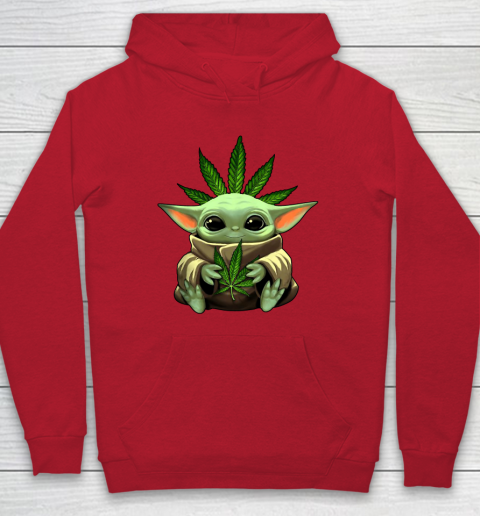 Baby Yoda Hug Marijuana Canabis Hoodie 10