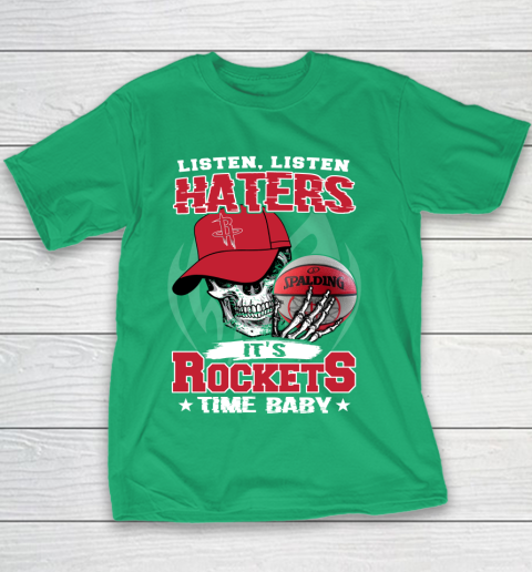 Listen Haters It is ROCKETS Time Baby NBA Youth T-Shirt 3