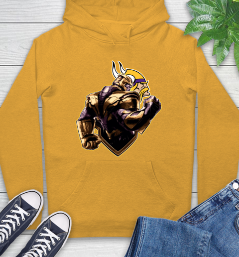 NFL Thanos Avengers Endgame Football Sports Minnesota Vikings Hoodie 3