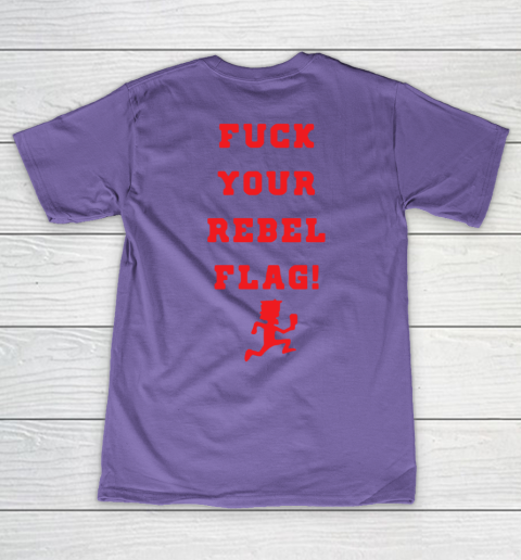 Fuck your rebel flag V-Neck T-Shirt 16