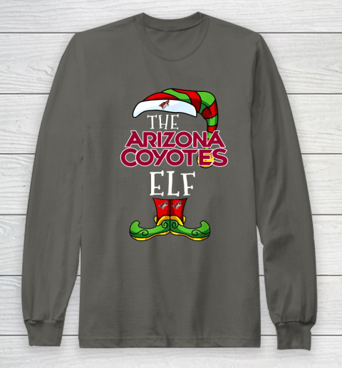 Arizona Coyotes Christmas ELF Funny NHL Long Sleeve T-Shirt 5