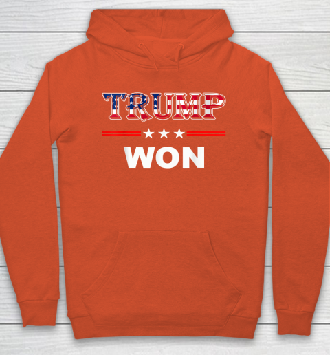 Trump Won T Shirt 4th of July American Flag Hoodie 3