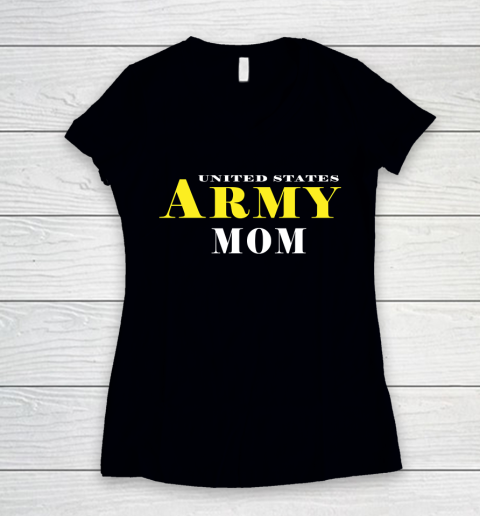 Mother's Day Funny Gift Ideas Apparel  Army Mom Gift t shirt MOM Gift gift for mom T Shirt Women's V-Neck T-Shirt