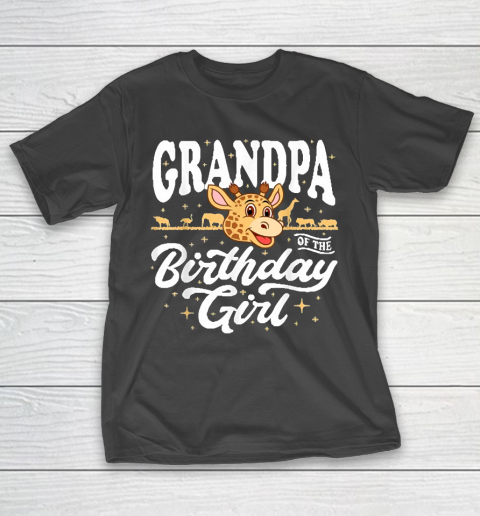 Grandpa Funny Gift Apparel  Grandpa Birthday Crew Jungle Safari Animals T-Shirt 11