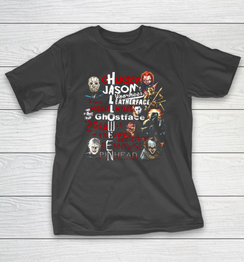 Chucky Jason Leatherface Michael Myers Ghostface Halloween T-Shirt