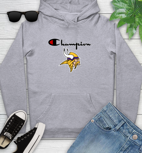 NFL Football Minnesota Vikings Champion Shirt Youth Hoodie 4