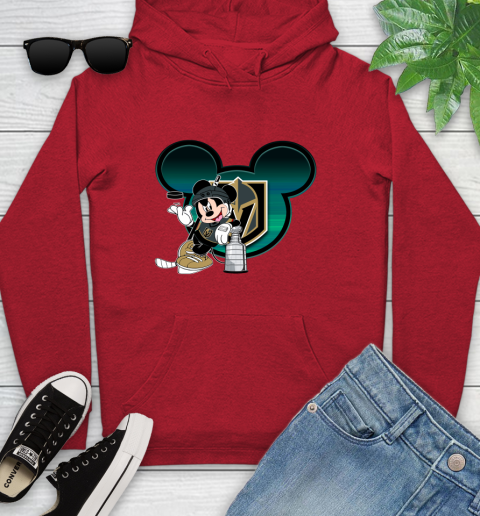 NHL Vegas Golden Knights Stanley Cup Mickey Mouse Disney Hockey T Shirt Youth Hoodie 11