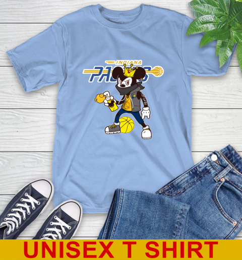 Indiana Pacers NBA Basketball Mickey Peace Sign Sports T-Shirt 11