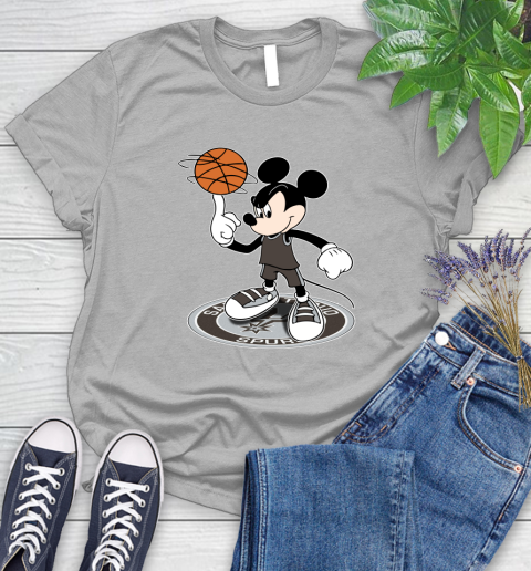 NBA Basketball San Antonio Spurs Cheerful Mickey Disney Shirt Women's T-Shirt 5