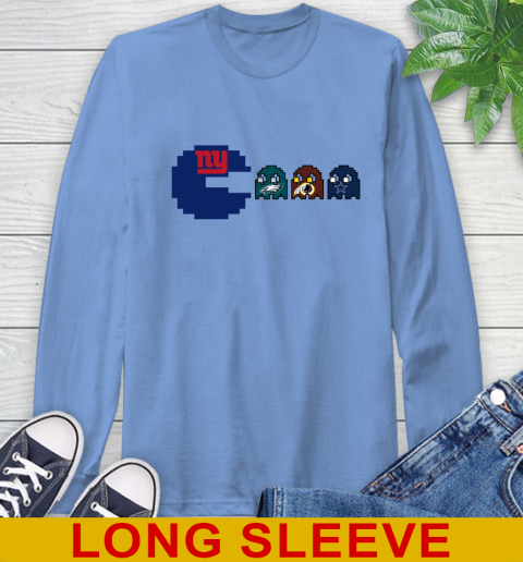 New York Giants NFL Football Pac Man Champion Long Sleeve T-Shirt 11