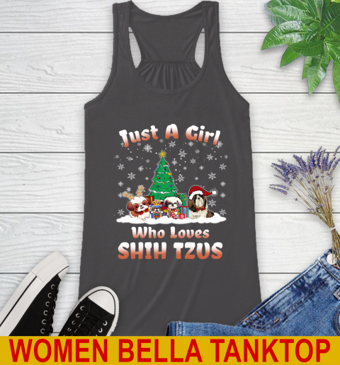 Christmas Just a girl who love shih tzus dog pet lover 187