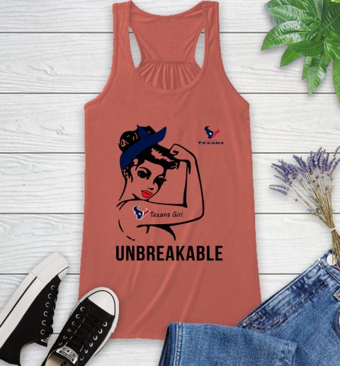 NFL Houston Texans Girl Unbreakable Football Sports Racerback Tank 2