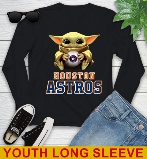 MLB Baseball Houston Astros Star Wars Baby Yoda Shirt 123
