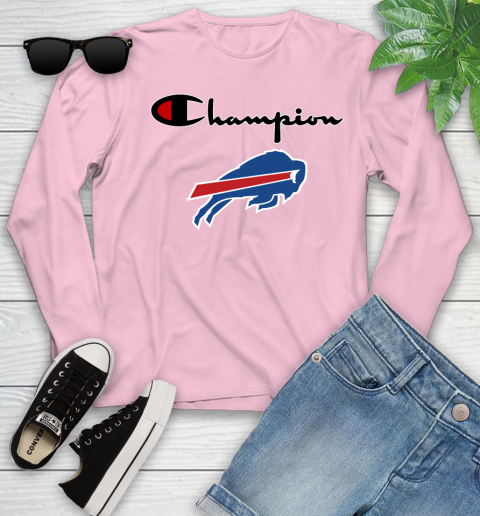 NFL Football Buffalo Bills Champion Shirt Youth Long Sleeve 8