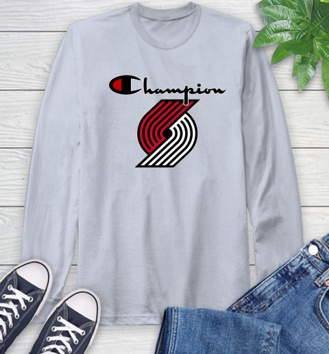 NBA Basketball Portland Trail Blazers Champion Shirt Long Sleeve T-Shirt 4