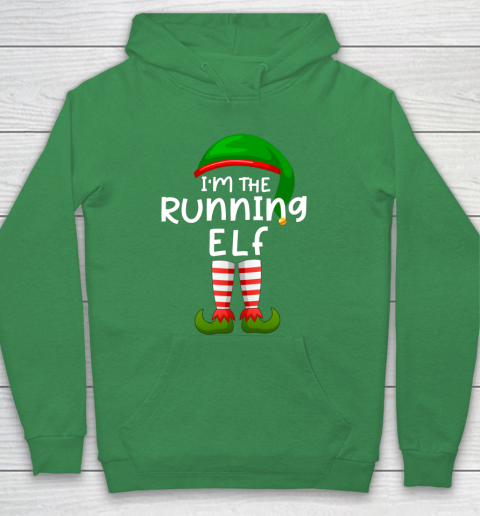 I m The Running Elf Funny Elf Family Matching Christmas Hoodie 5