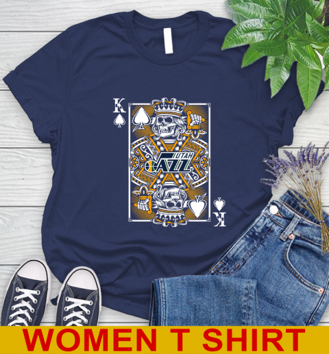 Utah Jazz NBA Basketball The King Of Spades Death Cards Shirt Women's T-Shirt 12
