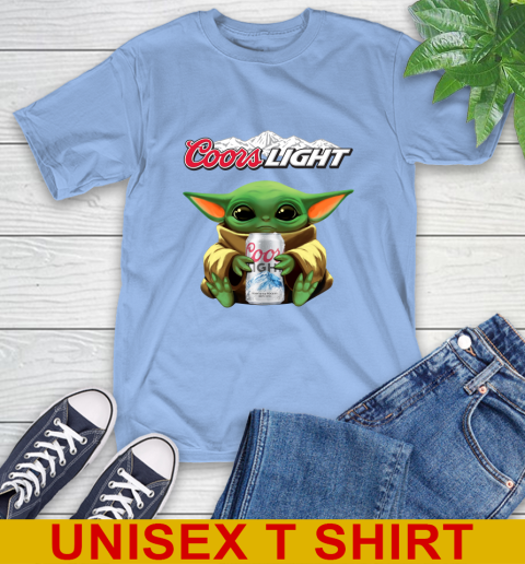 Star Wars Baby Yoda Hugs Coors Beer Shirt 11