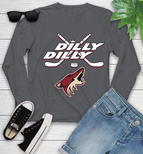NHL Arizona Coyotes Dilly Dilly Hockey Sports Youth Long Sleeve 8