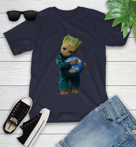 NBA Groot Guardians Of The Galaxy Basketball Sports Denver Nuggets Youth T-Shirt 3