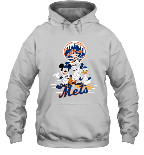 New York Mets Mickey Donald And Goofy Baseball Hoodie