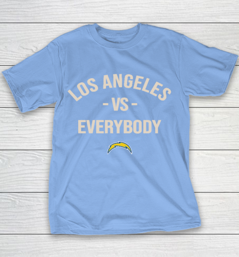 Los Angeles Chargers Vs Everybody Youth T-Shirt 8